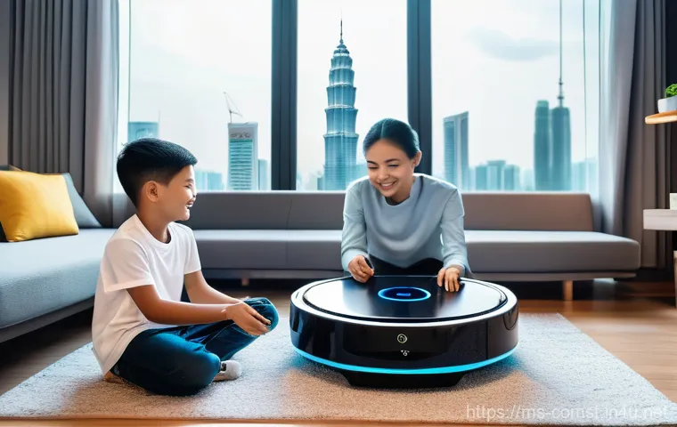 미래 컴퓨터공학 기술 - **Prompt for AI Integration in a Malaysian Smart Home:**
    "A vibrant and modern living room in a ...