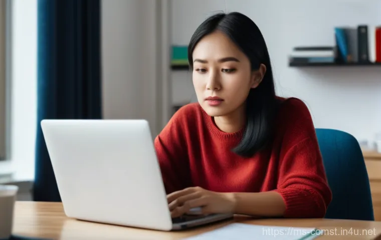 웹 보안 기술 - **Image Prompt: Recognizing Phishing Attempts**
    A young Southeast Asian woman, aged late 20s, si...