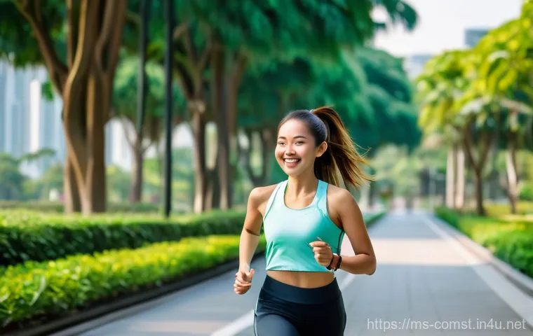 스마트 헬스케어 기술 - Prompt 1: Active Lifestyle with a Smartwatch**