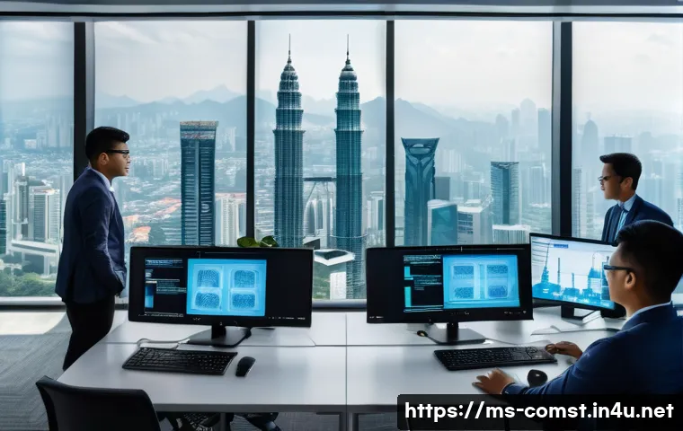 AI 알고리즘 구현 - A modern Malaysian AI research lab scene showcasing diverse engineers and data scientists collaborat...