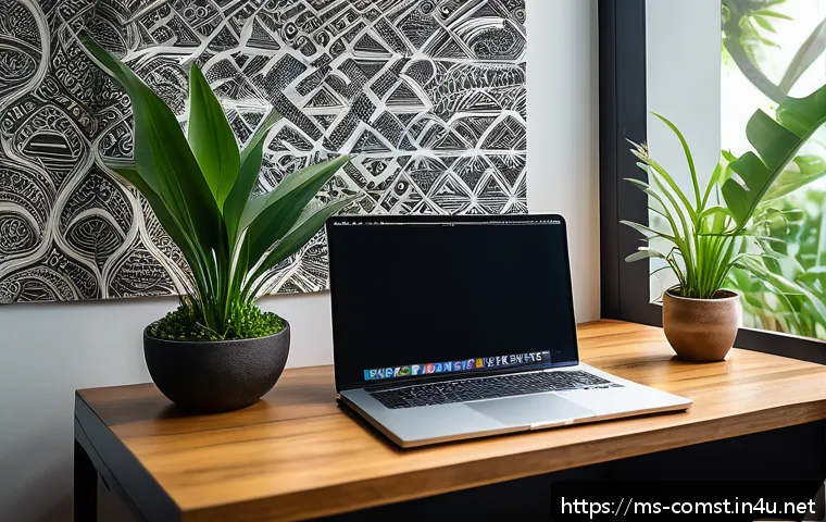 고급 웹 개발 기술 - A modern, sleek workspace setup showing a Malaysian web developer optimizing website speed on a high...