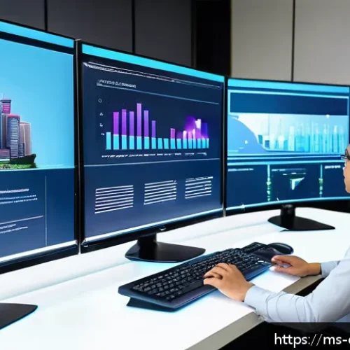 Home 30 가상화 및 컨테이너 기술 - A modern Malaysian IT office environment showcasing diverse professionals collaborating around multi...